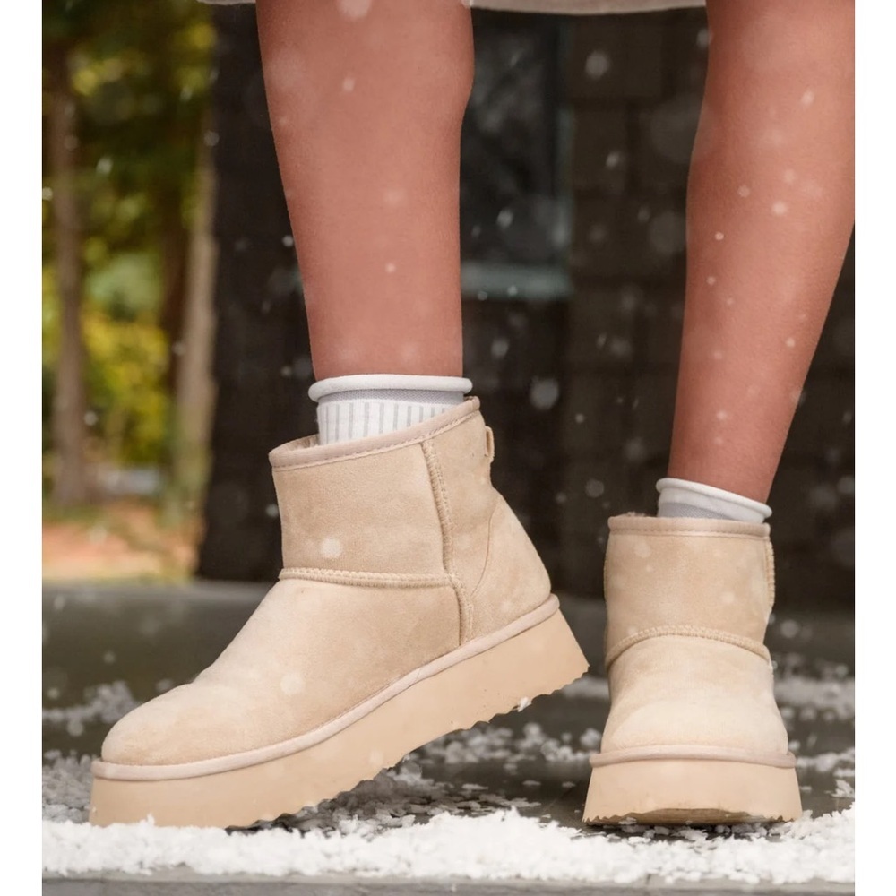 Altar'd State Cream Ankle Booties